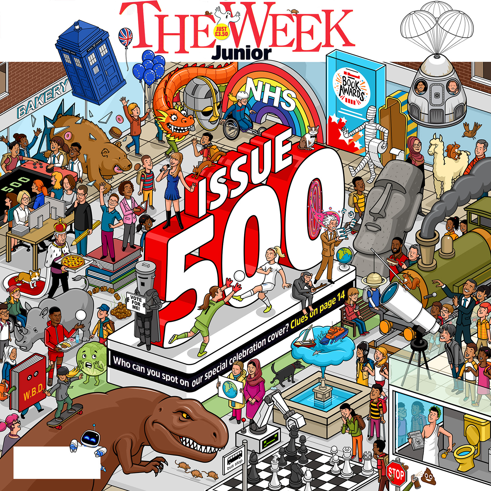 500th Issue Celebration Cover for the Week Junior – Hireillo