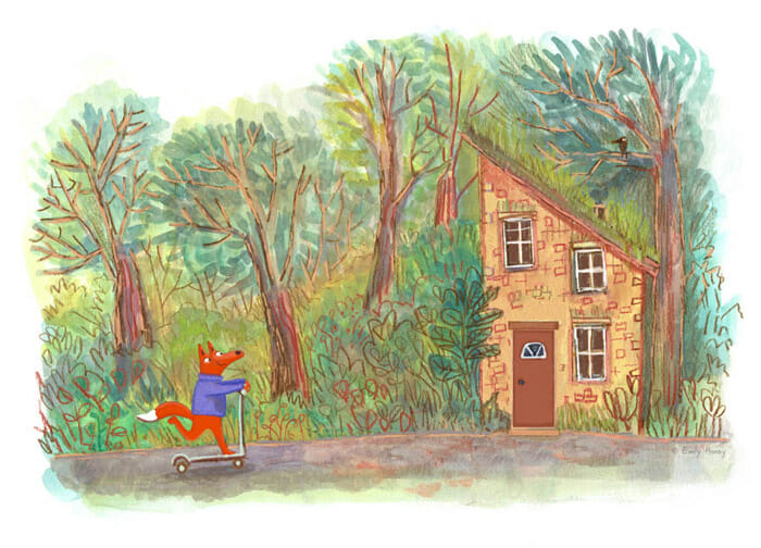 Red Riding Fox Drawing Emily Honey – Hireillo | Hire an Illustrator