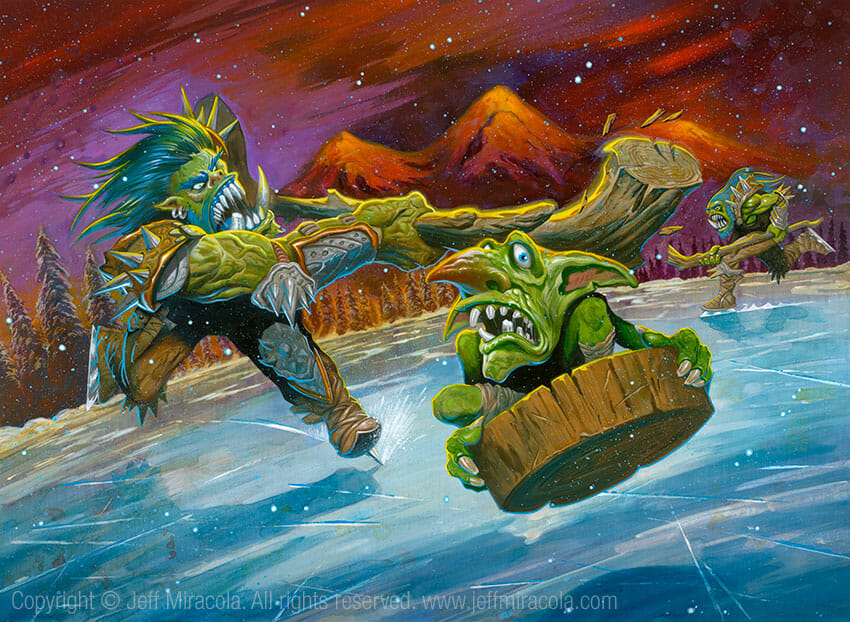 goblin_hockey_big Hireillo Hire an Illustrator