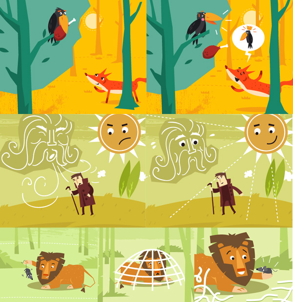Aesop Fables App Illustrations – Hireillo | Hire an Illustrator