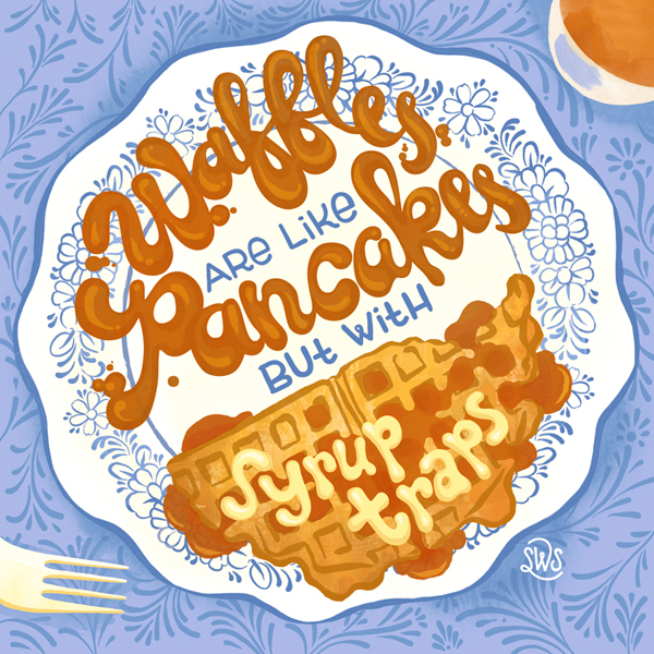 Waffles & Pancakes Hireillo Hire an Illustrator