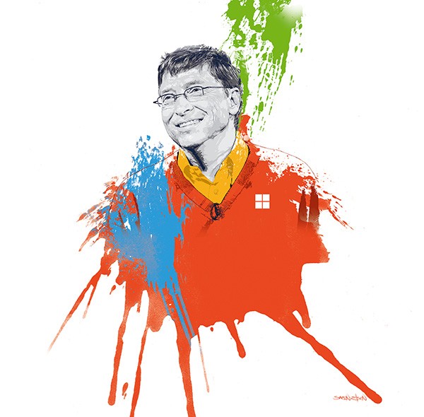 Bill Gates Portrait – Hireillo | Hire an Illustrator