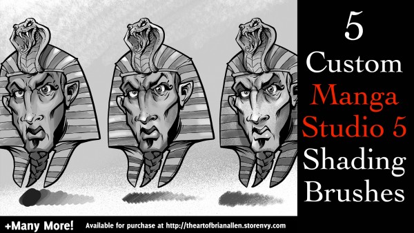 Huge Set of Manga Studio 5 Brushes Created by Illustrator Brian Allen ...