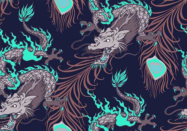 Dragon Patterns – Hireillo | Hire an Illustrator