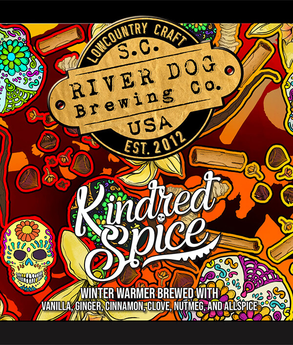 Kindred Spice Beer Label for River Dog Brewing Company Hireillo