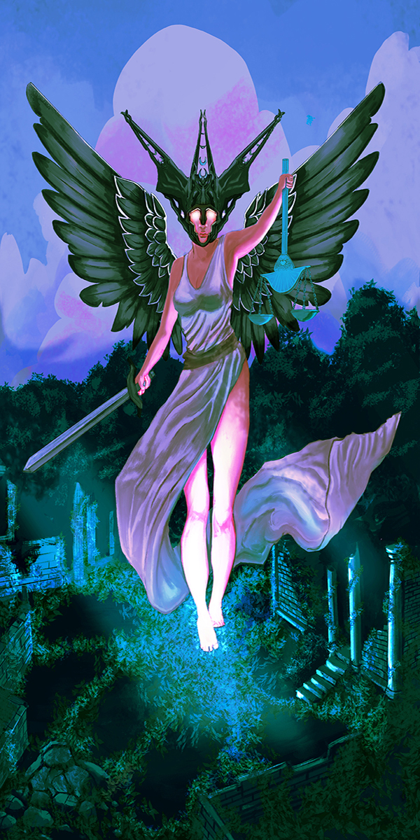 Equilibrium Tabletop Game Card Hireillo Hire an Illustrator