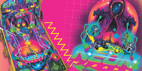 Pinbox 3000, Neon Wizard and House of Shadows