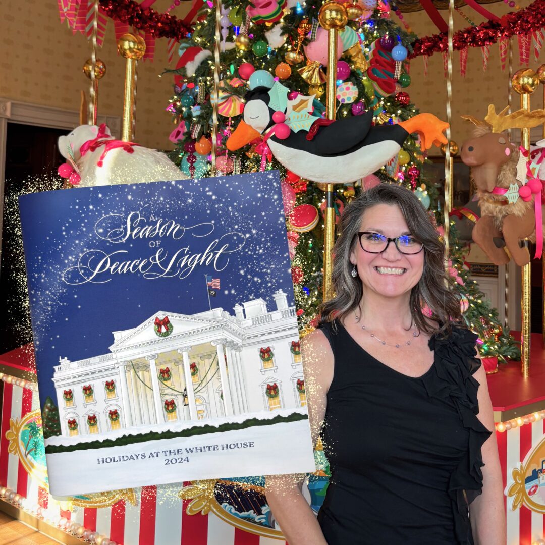 I illustrated the 2024 White House Holiday Tour Book! Hireillo Hire