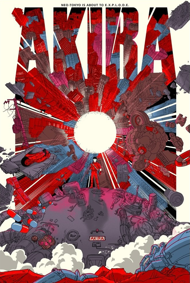 Akira – Neo Tokyo Screenprint – Hireillo | Hire an Illustrator