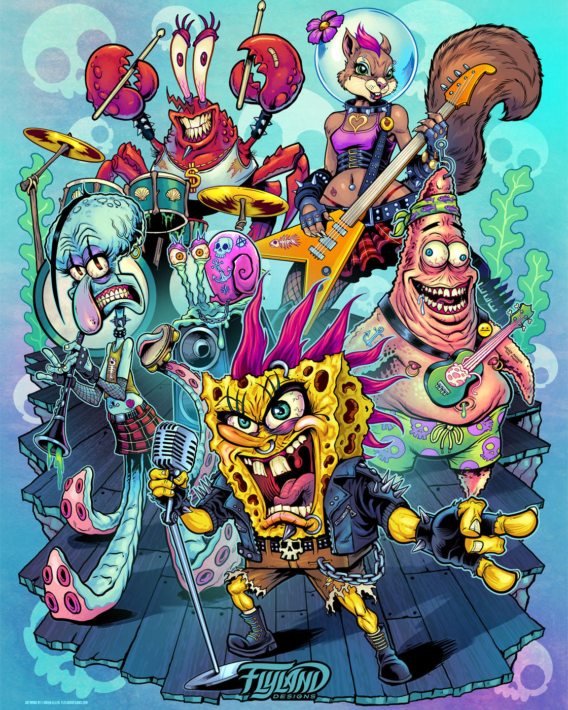 Sponge Bob and Friends Parody – Hireillo | Hire an Illustrator